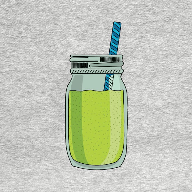 Green smoothie sticker by NicoleHarvey